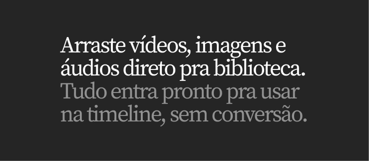 Importar mídia no Welles